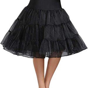 Vintage Women's Petticoat Underskirt 50s Style Rockabilly 3-Layer Tutu Plus-Size